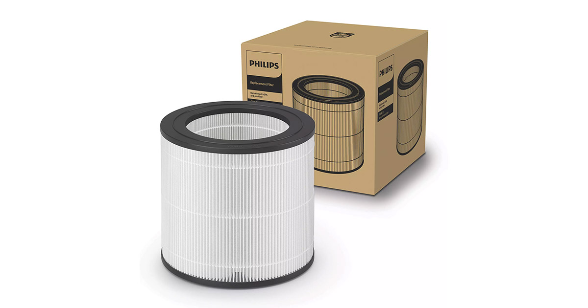 Filtro Ricambio Philips AC0650 - NanoProtect HEPA, 99.97% Filtrazione, 12 Mesi Durata, Per Purificatore D'Aria