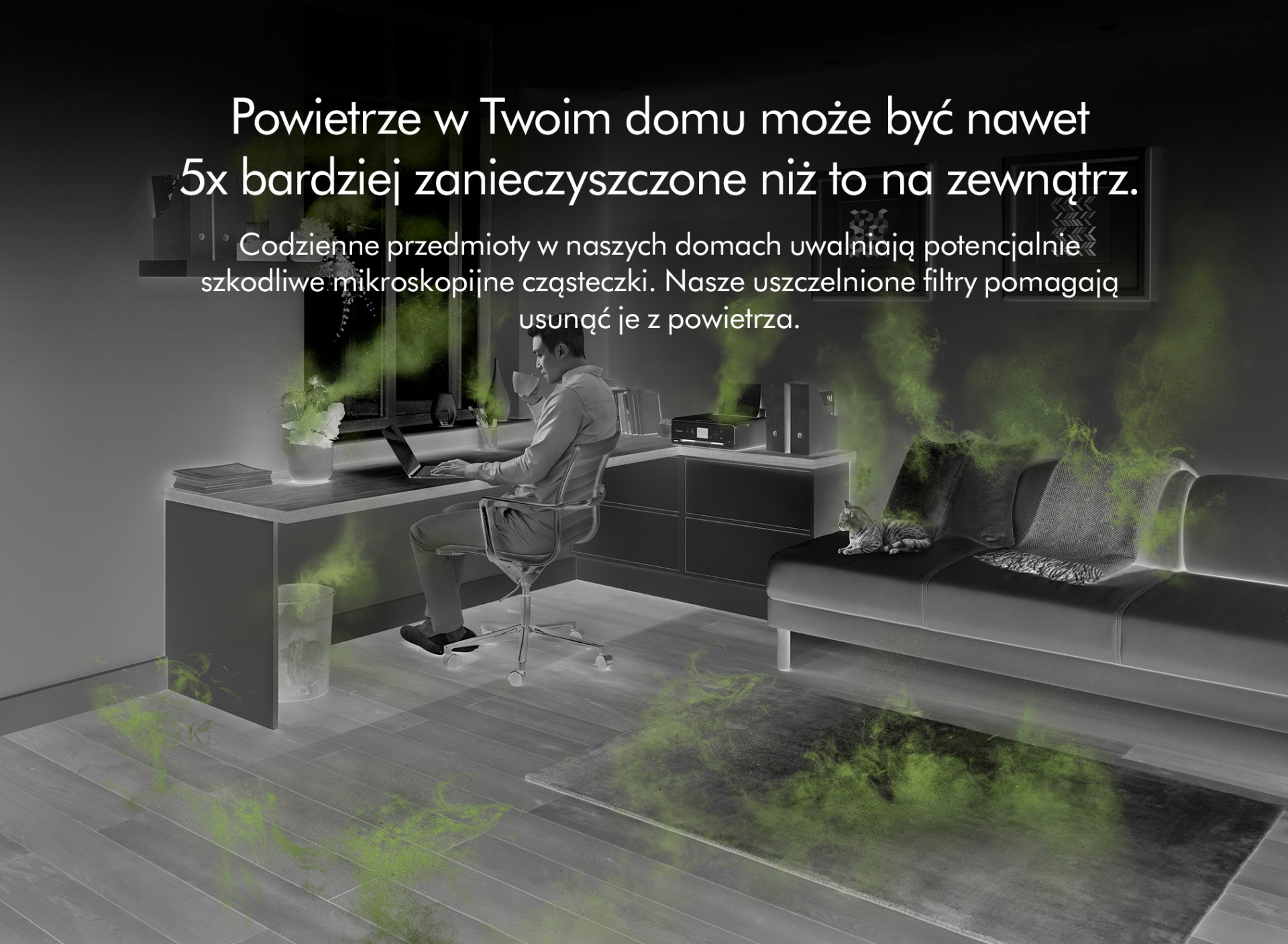 Dyson Pure Cool Me BP01 zanieczyszczenia