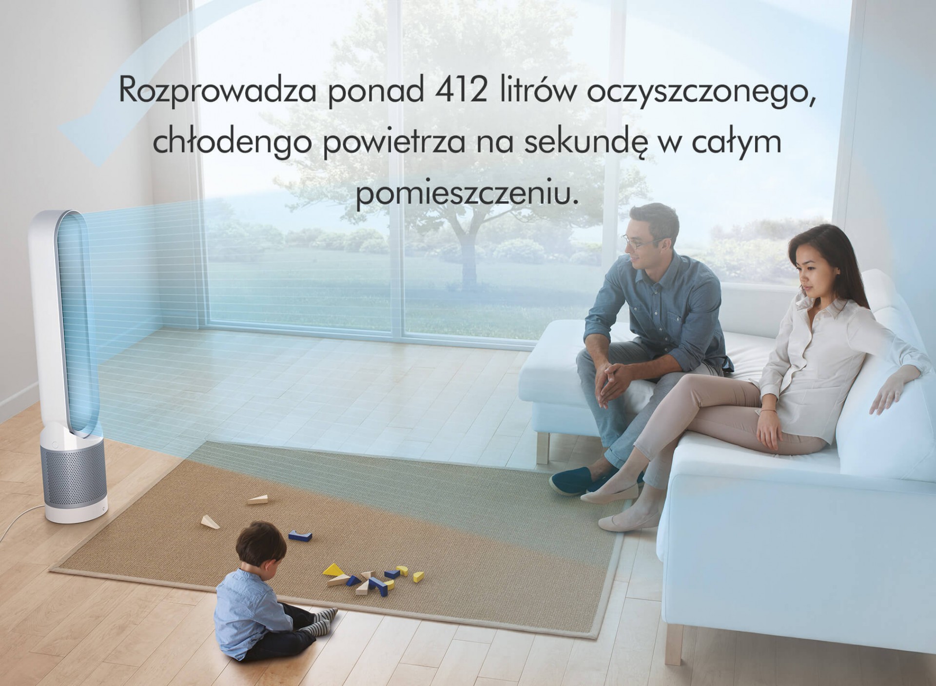 Dyson Pure Cool Link TP02 zdjęcie lifestyle