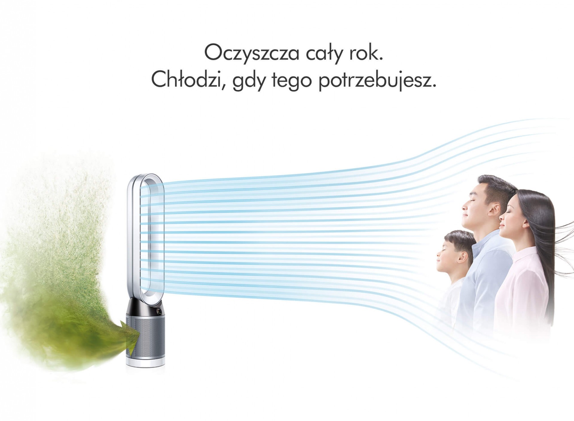 Dyson Pure Cool™ TP04 oczyszcza i chłodzi