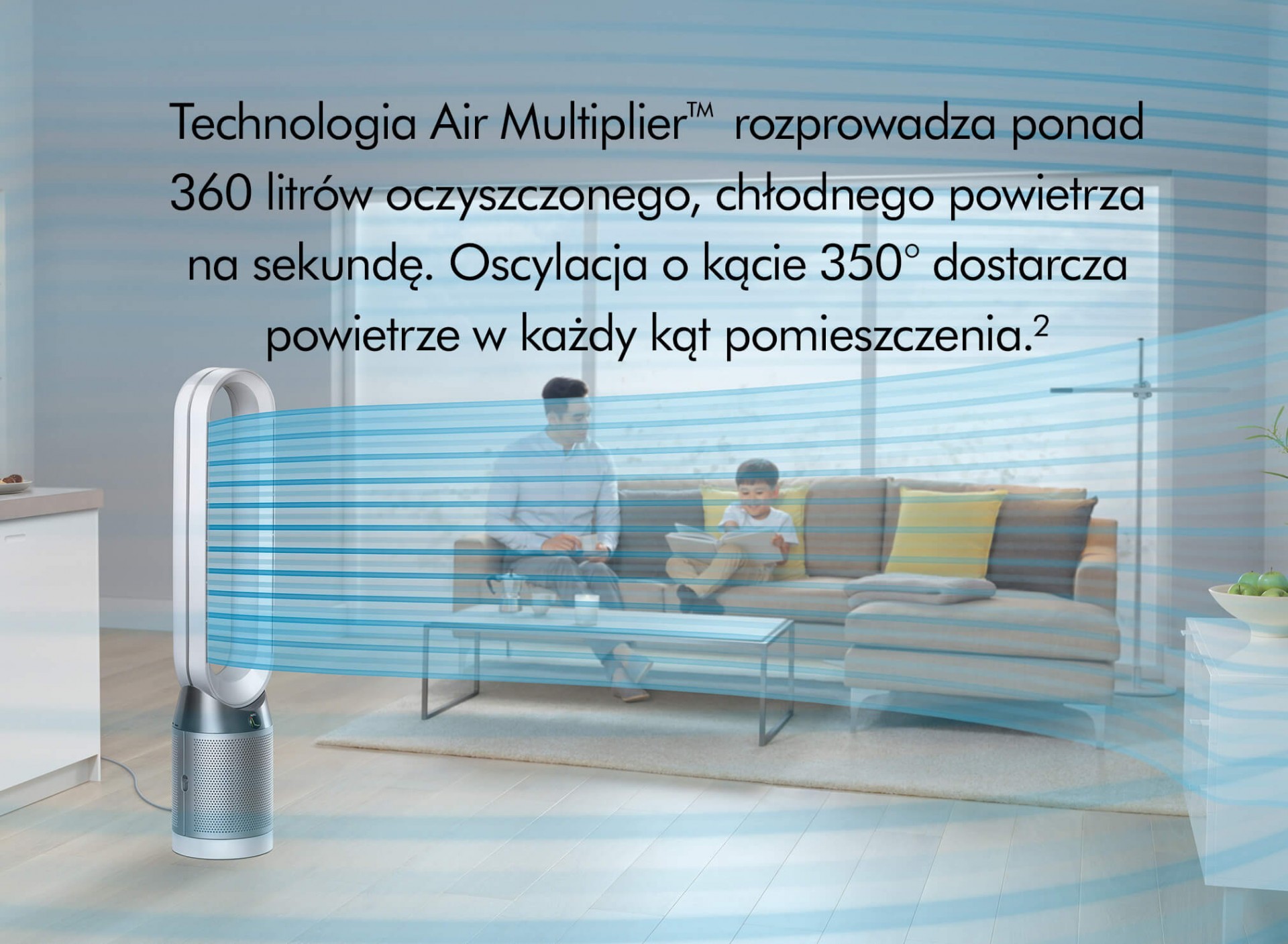 Dyson Pure Cool™ TP04 technologia Air Multiplier™