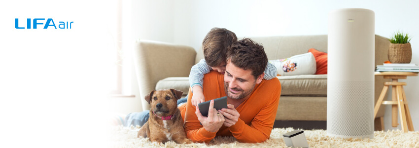 Oczyszczacz LIFAair LA500V w aranżacji