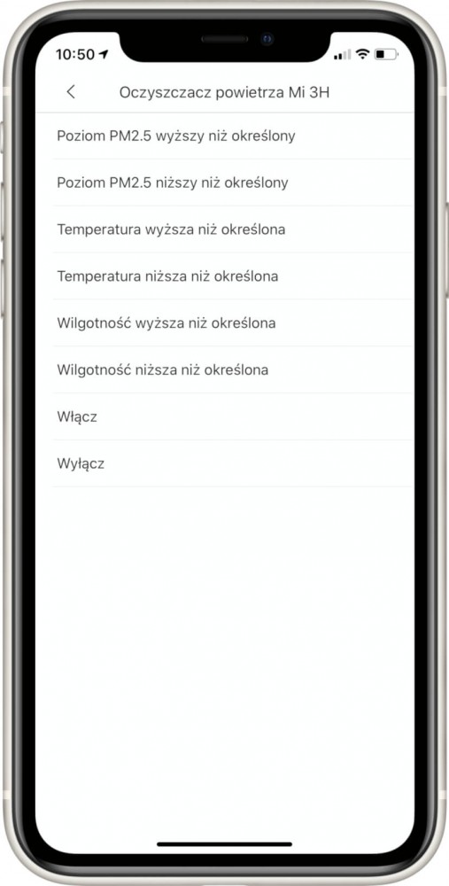 Automatyzacja Xiaomi – funkcja “zakończ”