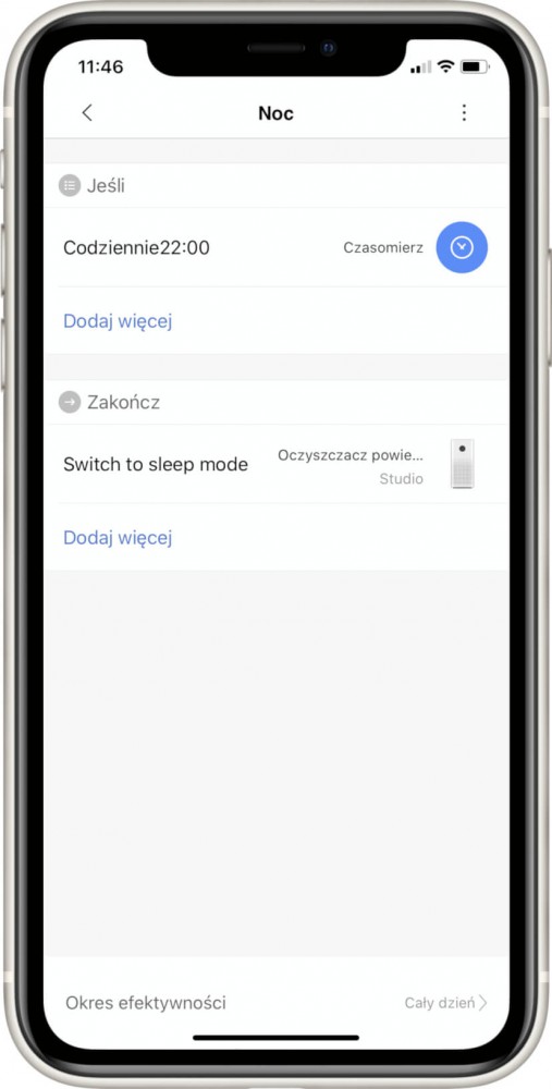 Automatyzacja Xiaomi – noc