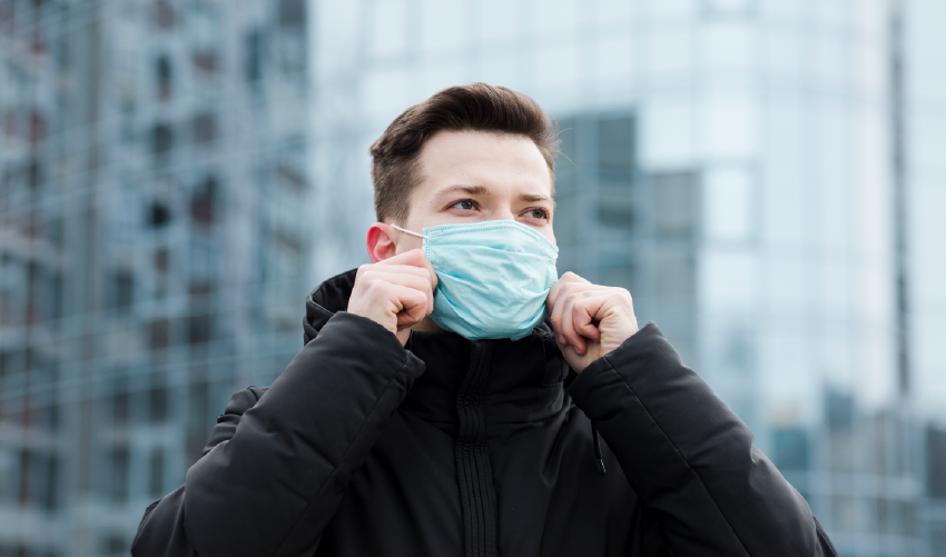 Maseczka na smog w mieście