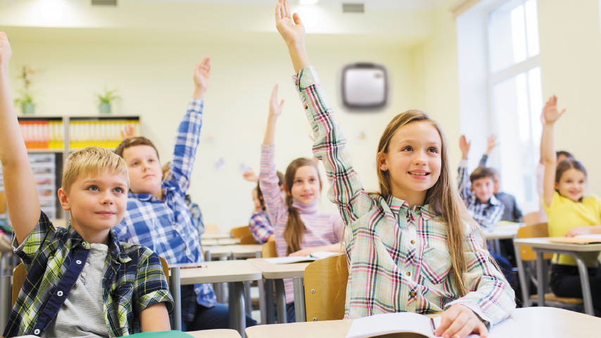 Oczyszczacz Fellowes w szkole