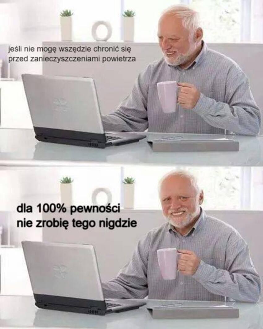 Mity o oczyszczaczach powietrza - mem