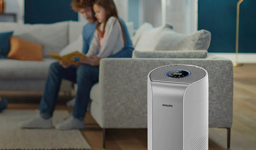 Oczyszczacz powietrza z zaawansowanymi czujnikami to np. Philips Dual Scan AC3059/51