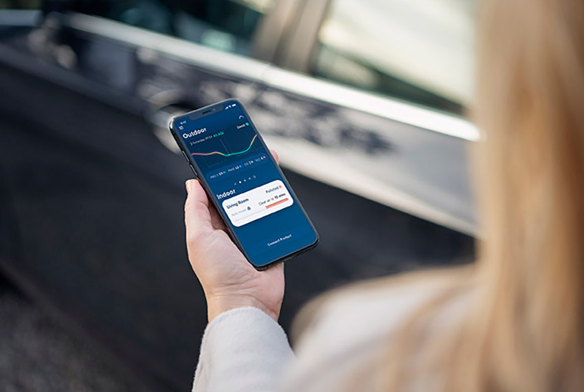 Aplikacja mobilna Blueair - sprawdzanie jakości powietrza na zewnątrz