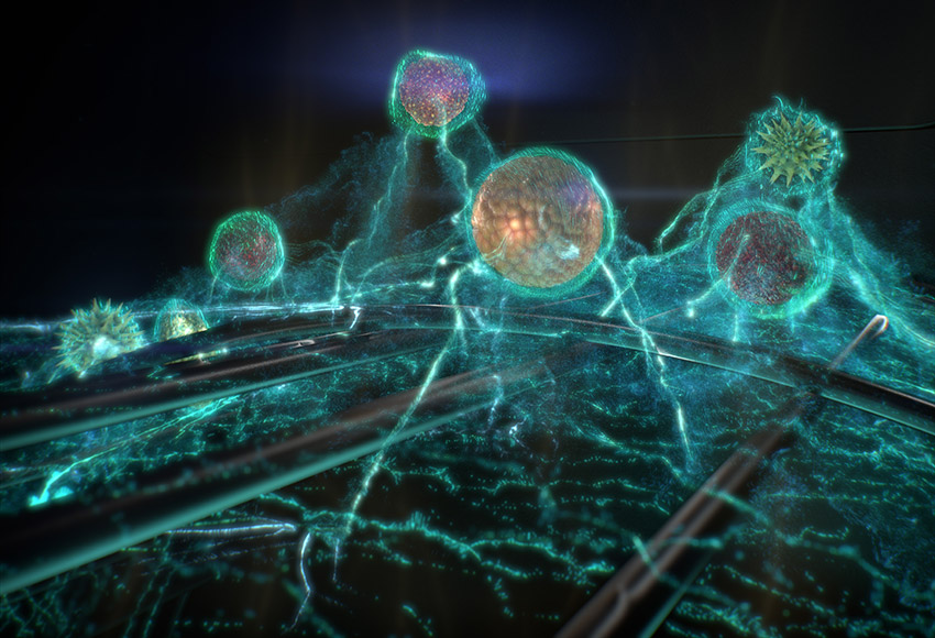 HEPASilent™ - przyciąganie cząsteczek przez filtr