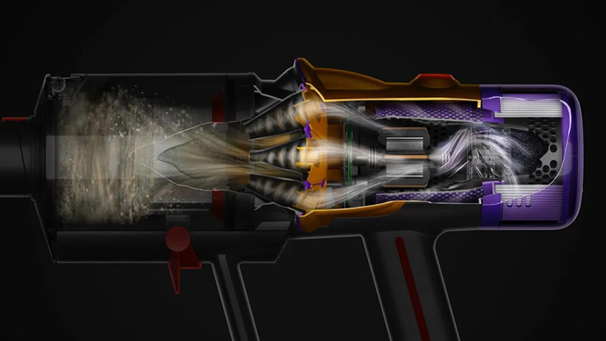 Działanie systemu filtracyjnego w odkurzaczu Dyson