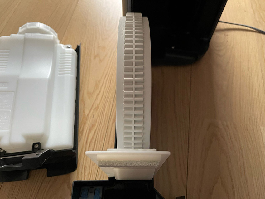 Zębatka na filtrze nawilżacza