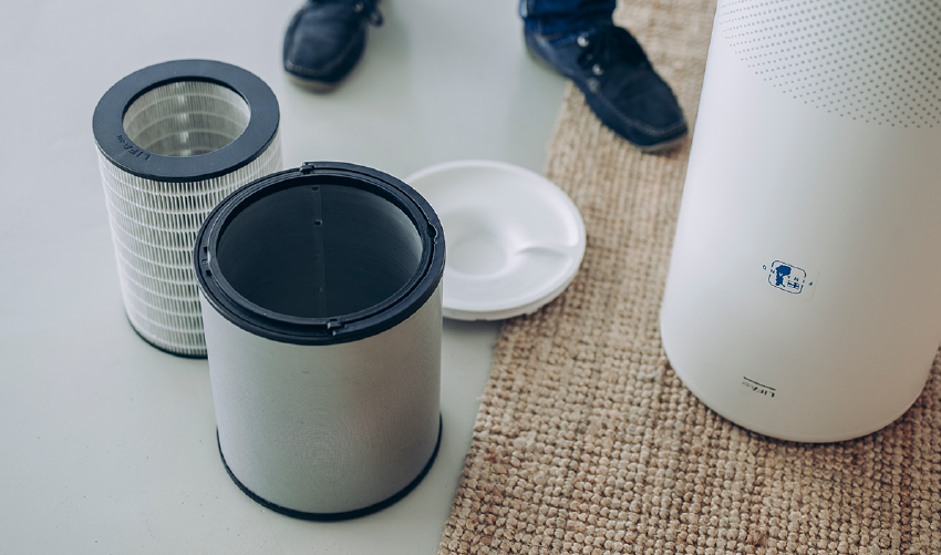 Filtr węglowy oraz HEPA z oczyszczacza LIFAair