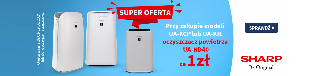 Oczyszczacz Sharp za 1 zł