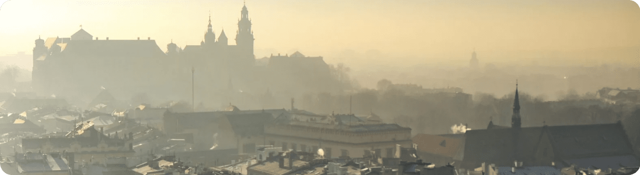 Duży smog w Krakowie
