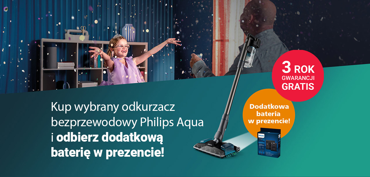 Dodatkowa bateria do odkurzacza Philips w prezencie