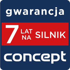 Concept 7 lat gwarancji na silnik