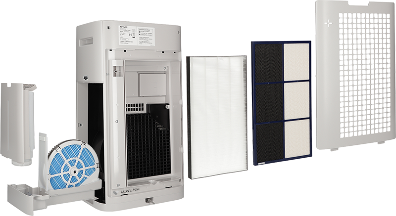 Aranżacja oczyszczacza Sharp