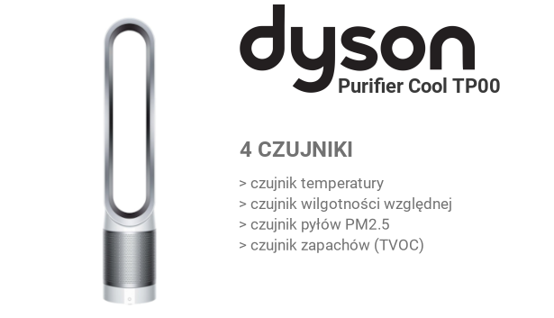 Czujniki w Dyson Pure Cool AutoReact TP00