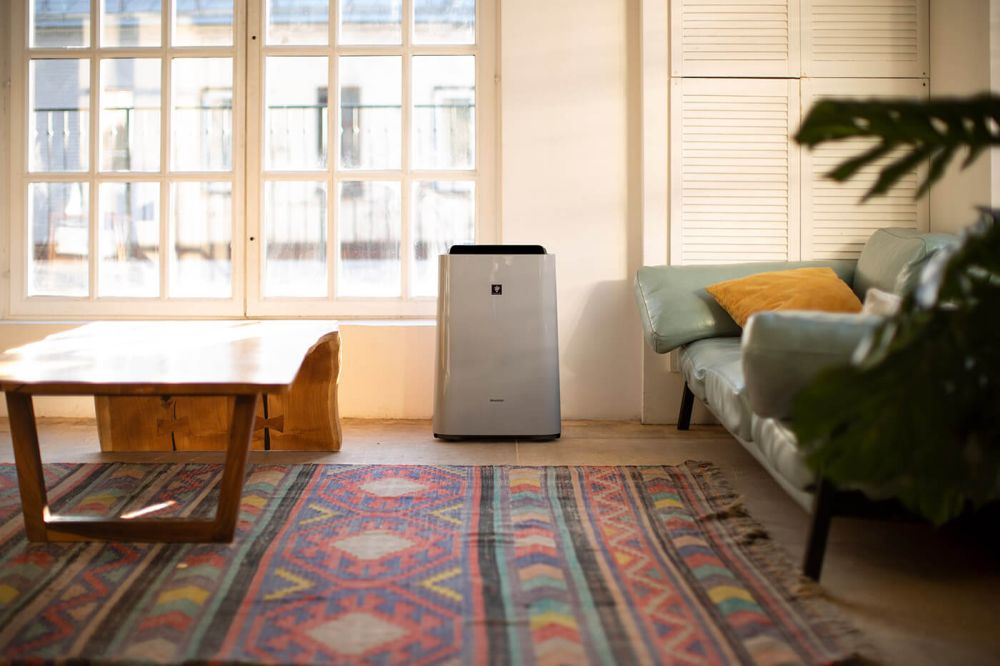 Oczyszczacz powietrza Sharp z funkcją jonizacji na grzyby