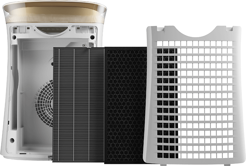 Podstawowa filtracja w oczyszczaczu powietrza Sharp