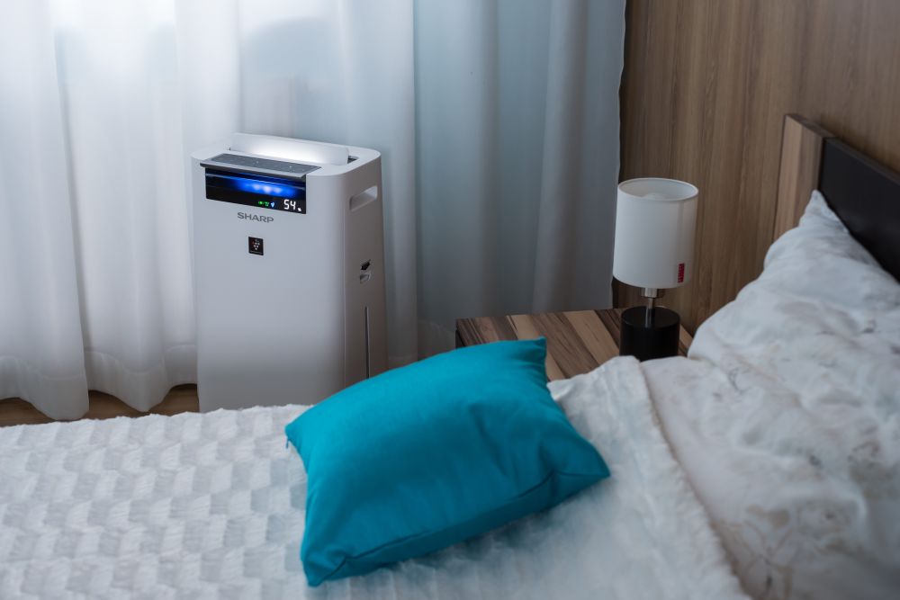 Oczyszczacz powietrza Sharp z jonizacją powietrza