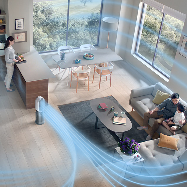 Dyson Purifier Hot+Cool™ HP07 działanie