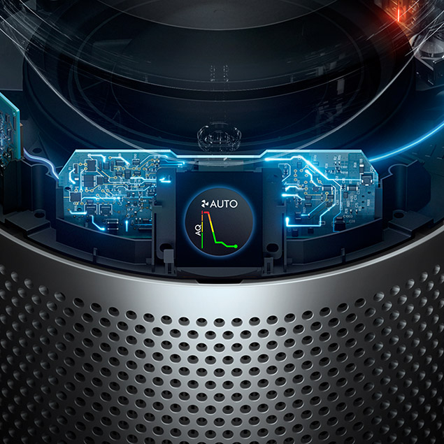 Dyson Purifier Cool™ TP07 wyświetlacz