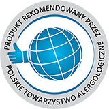 Certyfikat Polskiego Towarzystwa Alergologicznego oczyszczacza Panasonic