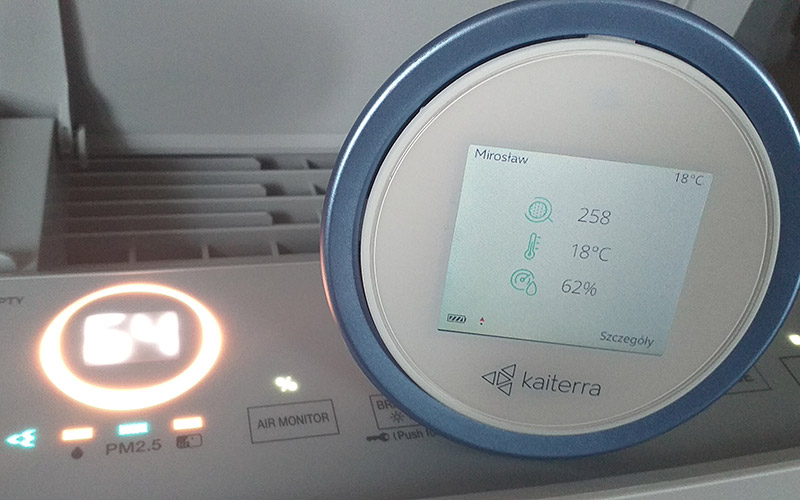 Daikin MCK70ZW - porównanie czujników z miernikiem