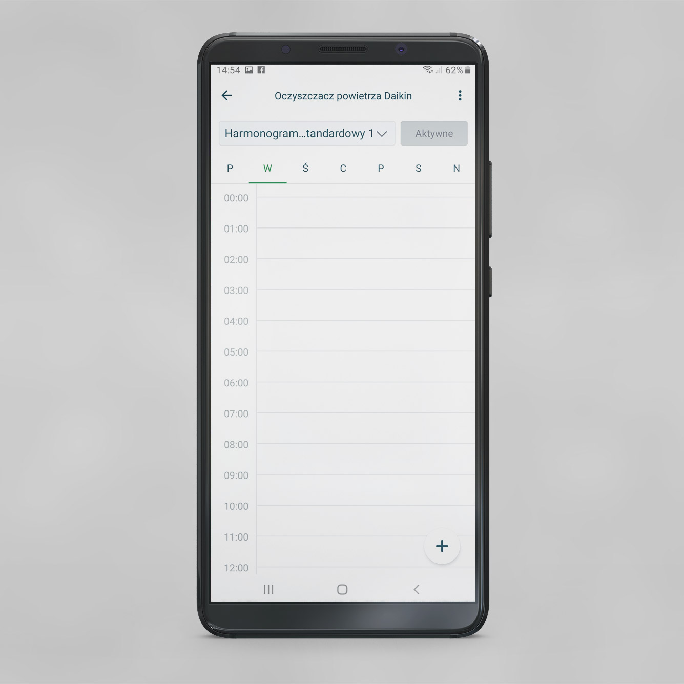 Zrzut z aplikacji Dyson ONECTA