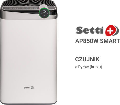 Czujniki w oczyszczaczu Setti+ AP850W
