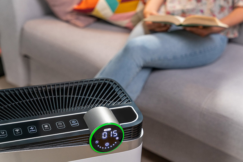 Setti+ AP850W zbliżenie na wyświetlacz