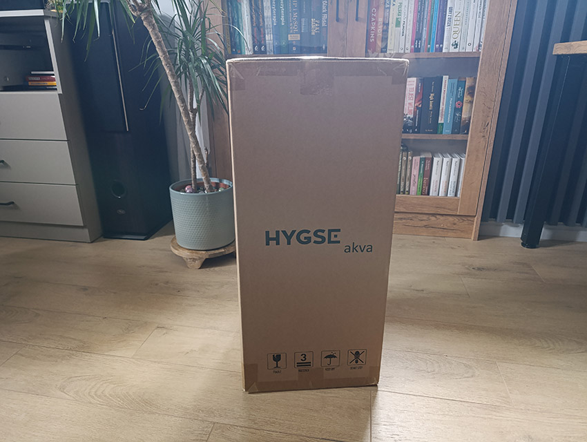 HYGSE akva - odkurzacz w pudełku zewnętrznym