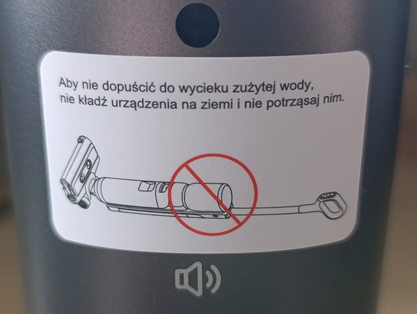 HYGSE akva - nalepka informacyjna