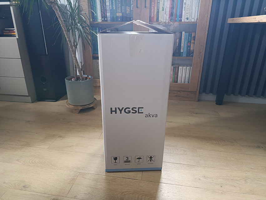 HYGSE akva - odkurzacz w pudełku wewnętrznym