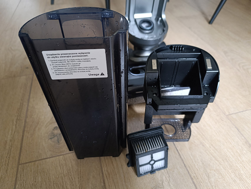 HYGSE akva - zbiornik po umyciu