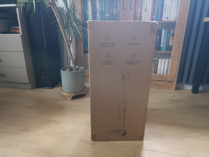 HYGSE akva - odkurzacz w pudełku zewnętrznym
