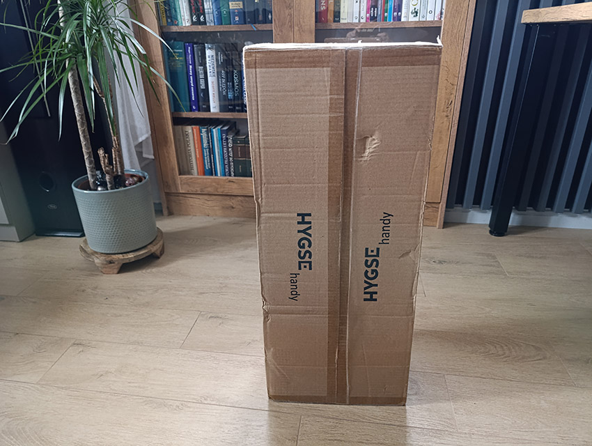 HYGSE handy - odkurzacz w pudełku zewnętrznym