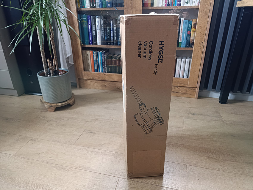 HYGSE handy - odkurzacz w pudełku zewnętrznym