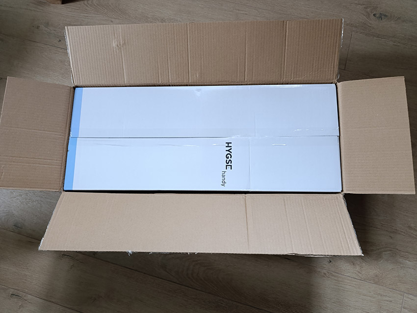 HYGSE handy - odkurzacz w pudełku wewnętrznym