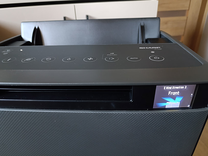 Sharp KI-TX100EU-H - ustawienia żaluzji