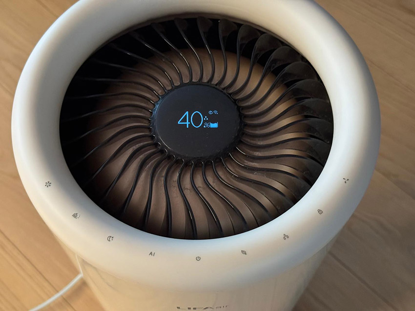 wyświetlacz w LIFAair LAH302