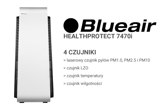 Blueair HealthProtect 7470i czujniki
