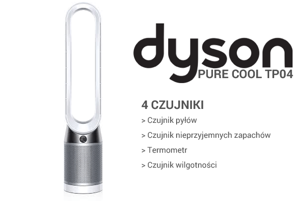 Dyson Pure Cool TP04 czujniki