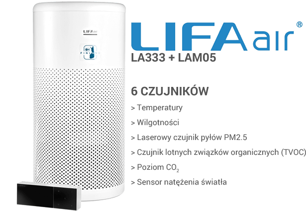 LIFAair LA333 + LAM05 czujniki
