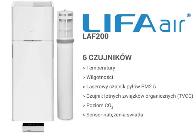 LIFAair LAF200 czujniki