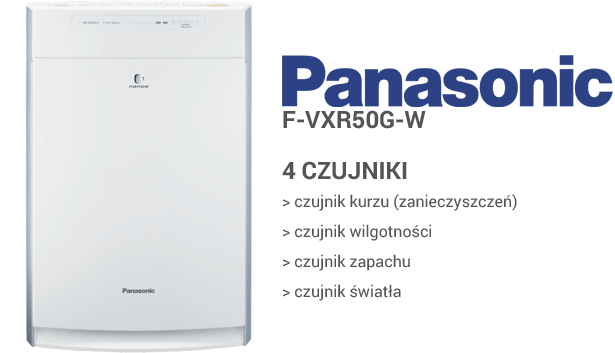 Panasonic F-VXR50G-W czujniki