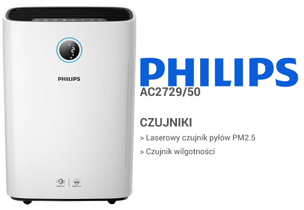 Philips AC2729/50 czujniki