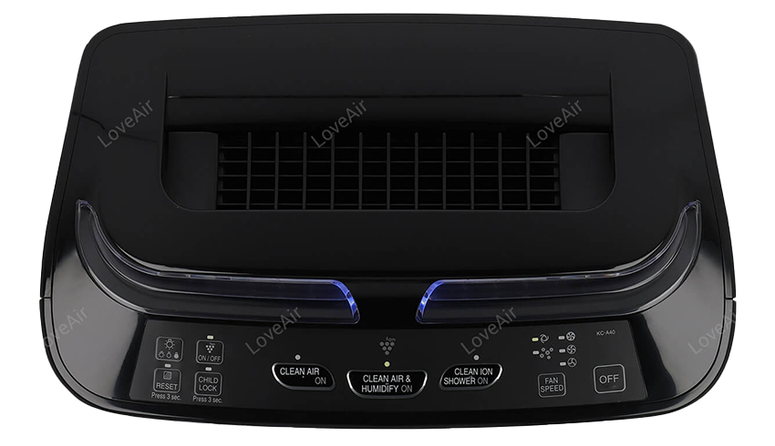 Sharp KC-A40EUB widok na panel sterujący